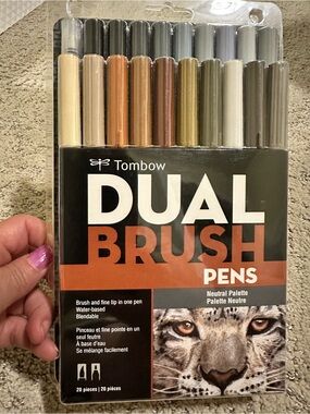 Tombow Dual Brush Pens 20 Set- Neutral Palette